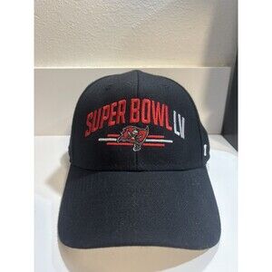 Tampa Bay Buccaneers NFL 47 Brand Super Bowl LV Hat Adjustable Cap Black Red